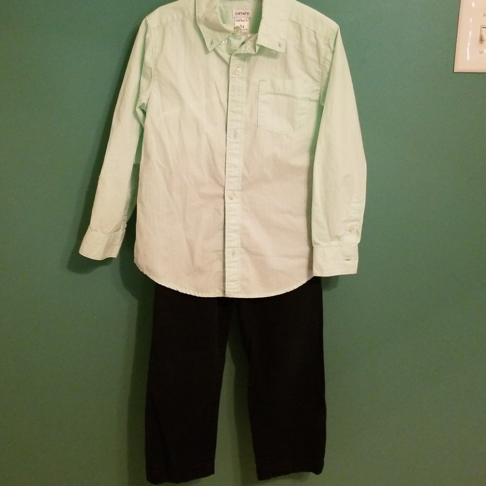 Boys long sleeve dress outfit